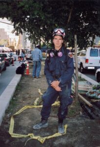John at Ground Zero in 2001